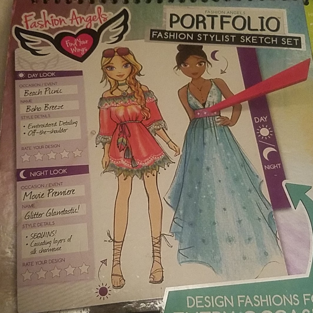 Fashion Angels Portfolio spiral pad book